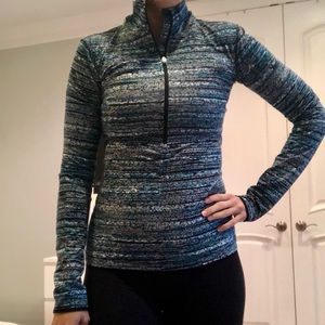 Nike Pro Dri-Fit Half Zip Fleece Lined